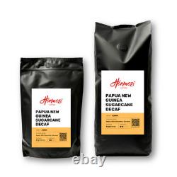 Traditional Drum Roasted Papua New Guinea Sugarcane Decaf Coffee Beans Ground