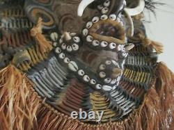 Tribal Art Oceanic Papua New Guinea Sepik Asmat Ceremonial Head Dress Mask