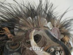 Tribal Art Oceanic Papua New Guinea Sepik Asmat Ceremonial Head Dress Mask