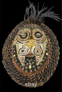 Tribal Asmat Warrior Mask Jipea Head Hunter Papua New Guinea Primitive Fine Art