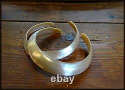 Tribal Carved Shell bangles Set of two Vtg Tribal Papua New Guinea