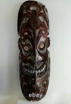 Tribal Large Oceanic Papua New Guinea Wooden Mask Board