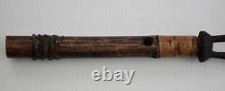 Tribal Oceanic Papua-New Guinea Sepik River, Lime Container Spirit Playing Flute
