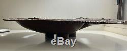 Trobriand Islands Papua New Guinea PNG carve wood bowl with shell inlay Pacific