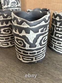 Undertow Papua New Guinea Inspired Ceramic Glassware Set By Tiki farm