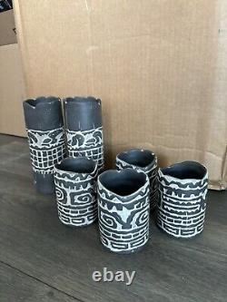 Undertow Papua New Guinea Inspired Ceramic Glassware Set By Tiki farm