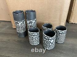 Undertow Papua New Guinea Inspired Ceramic Glassware Set By Tiki farm