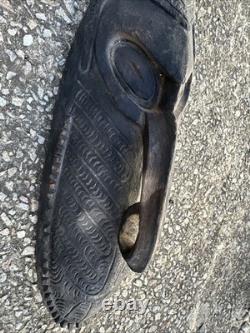 Unusual Old Papua New Guinea Carved Ancestor Spirit Mask Oceanic Tribal Art