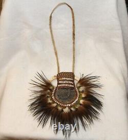 VINTAGE PAPUA NEW GUINEA LANI TRIBE PECTORAL NECKLACE Authentic