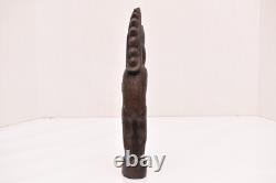 VINTAGE Papua New Guinea Massim Wood Tribal Carving Figure Statue 10 Totem Pole