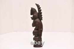 VINTAGE Papua New Guinea Massim Wood Tribal Carving Figure Statue 10 Totem Pole