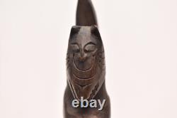 VINTAGE Papua New Guinea Massim Wood Tribal Carving Figure Statue 10 Totem Pole