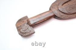 VTG Carved Wood Massim Ceremonial or Chief's Lime Spatula Papua New Guinea 22
