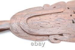 VTG Carved Wood Massim Ceremonial or Chief's Lime Spatula Papua New Guinea 22