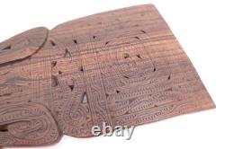 VTG Carved Wood Massim Ceremonial or Chief's Lime Spatula Papua New Guinea 22