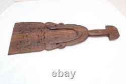 VTG Carved Wood Massim Ceremonial or Chief's Lime Spatula Papua New Guinea 22