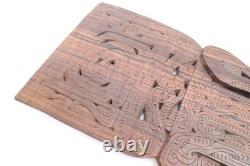 VTG Carved Wood Massim Ceremonial or Chief's Lime Spatula Papua New Guinea 22