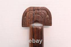 VTG Carved Wood Massim Ceremonial or Chief's Lime Spatula Papua New Guinea 22