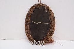 VTG Gable mask blackwater tribe woven basketwork oceania Carved papua new guinea