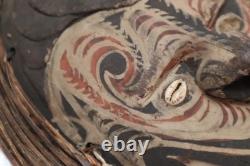 VTG Gable mask blackwater tribe woven basketwork oceania Carved papua new guinea
