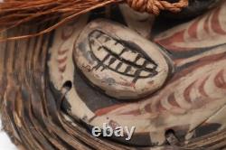 VTG Gable mask blackwater tribe woven basketwork oceania Carved papua new guinea