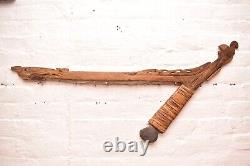 VTG Papua New Guinea ADZE AXE Tribal Weapon Woven W Stone Head Matty Islands 38