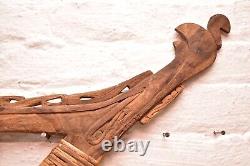 VTG Papua New Guinea ADZE AXE Tribal Weapon Woven W Stone Head Matty Islands 38