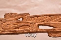 VTG Papua New Guinea ADZE AXE Tribal Weapon Woven W Stone Head Matty Islands 38