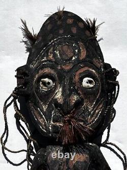 VTG Papua New Guinea Sepik River Ancestor Carved Figure Spirit WOMEN 7 7/8Tall