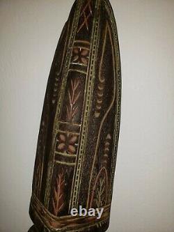 Very Large Papua New Guinea Oceanic Ancestor Hook Statue 39 Inches Tall