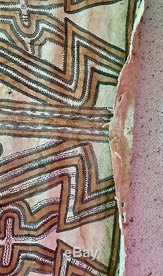 Very old Tapa Cloth Papua New Guinea Pacific Islands Popondetta Oro Province