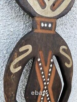 Vintage 20th C Papua New Guinea Carved Wood Bioma Figure Oceanic Art