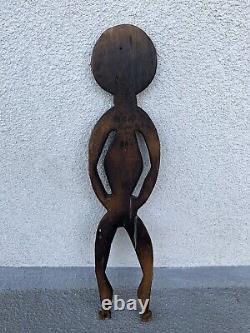 Vintage 20th C Papua New Guinea Carved Wood Bioma Figure Oceanic Art