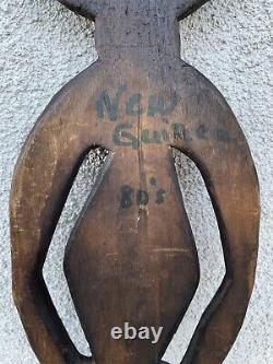 Vintage 20th C Papua New Guinea Carved Wood Bioma Figure Oceanic Art