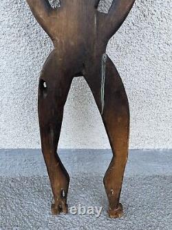 Vintage 20th C Papua New Guinea Carved Wood Bioma Figure Oceanic Art