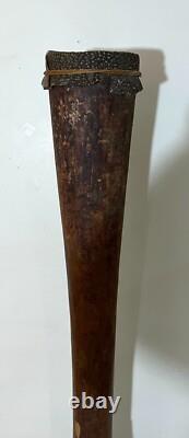 Vintage 42 Sepik Papua New Guinea Kundu Drum Snake Skin Beautiful Painting