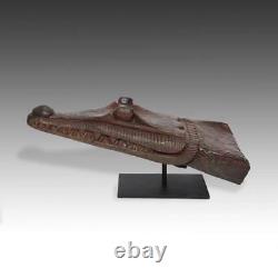 Vintage Canoe Prow Iatmul Carved Wood Sepik River Papua New Guinea 20th C