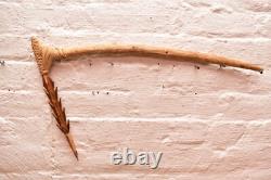 Vintage Carved Wood Adze Axe Weapon Highlands Papua New Guinea Png Tool 23