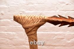 Vintage Carved Wood Adze Axe Weapon Highlands Papua New Guinea Png Tool 23
