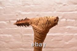 Vintage Carved Wood Adze Axe Weapon Highlands Papua New Guinea Png Tool 23