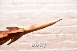Vintage Carved Wood Adze Axe Weapon Highlands Papua New Guinea Png Tool 23