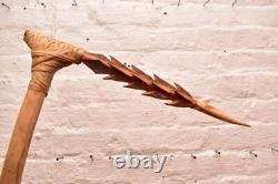Vintage Carved Wood Adze Axe Weapon Highlands Papua New Guinea Png Tool 23