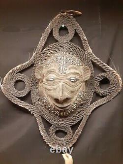 Vintage Ceremonial Turtle shell mask from Papua new Guinea