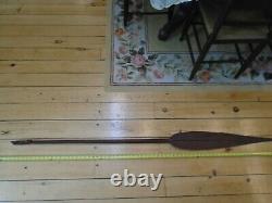 Vintage Collectible Papua New Guinea Wooden Paddle 69 Inches Long