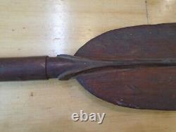 Vintage Collectible Papua New Guinea Wooden Paddle 69 Inches Long