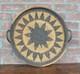 Vintage Hand Woven Papua New Guinea Baka Tray Basket, Wall Hanging, 18 Diameter