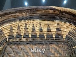 Vintage Hand Woven Papua New Guinea Tray Wall Hanging Basket Afrohemian decor