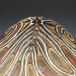 Vintage Kamana Or Sago Bowl Incised Pottery Sawos People Papua New Guinea