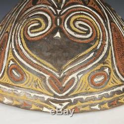 Vintage Kamana Or Sago Bowl Incised Pottery Sawos People Papua New Guinea