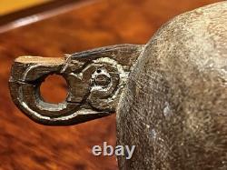 Vintage Massim Hand Carved Wood Pig Figurine Papua New Guinea Tribal Art 10
